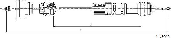 Cabor 11.3045 - Трос, управление сцеплением www.autospares.lv