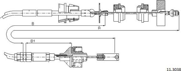 Cabor 11.3038 - Trose, Sajūga pievads autospares.lv