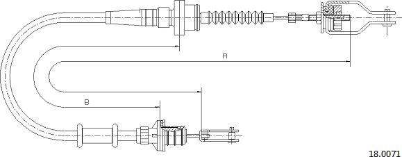 Cabor 18.0071 - Trose, Sajūga pievads www.autospares.lv