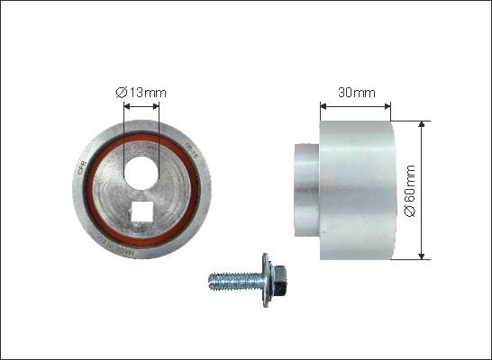 Caffaro 497-97 - Spriegotājrullītis, Gāzu sadales mehānisma piedziņas siksna www.autospares.lv