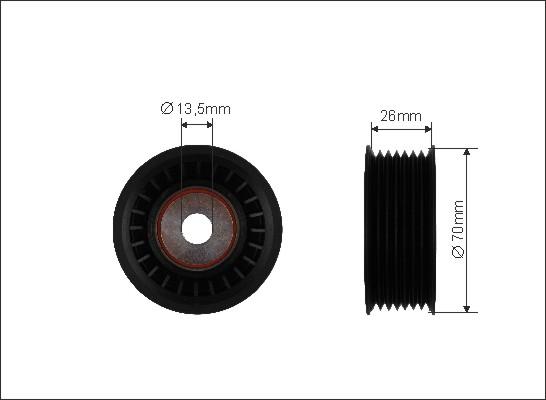 Caffaro 489-99 - Parazīt / Vadrullītis, Ķīļrievu siksna www.autospares.lv