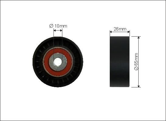 Caffaro 423-26 - Parazīt / Vadrullītis, Ķīļrievu siksna autospares.lv