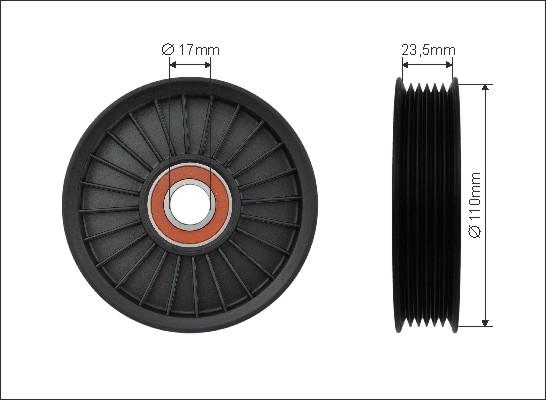 Caffaro 500478 - Parazīt / Vadrullītis, Ķīļrievu siksna www.autospares.lv