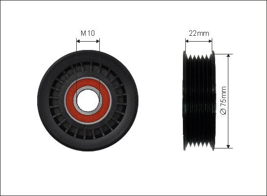 Caffaro 500519 - Parazīt / Vadrullītis, Ķīļrievu siksna www.autospares.lv