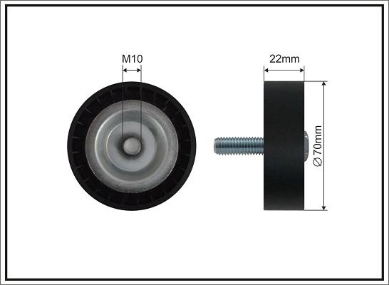 Caffaro 500686 - Pulley, v-ribbed belt www.autospares.lv