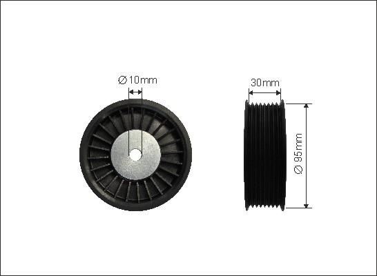 Caffaro 500044 - Parazīt / Vadrullītis, Ķīļrievu siksna www.autospares.lv