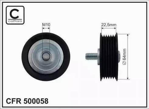 RAFSON 1DP025A - Ролик, поликлиновый ремень www.autospares.lv