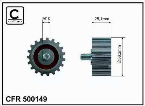 Caffaro 500149 - Parazīt / Vadrullītis, Zobsiksna autospares.lv