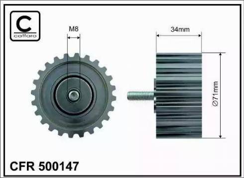 Caffaro 500147 - Parazīt / Vadrullītis, Zobsiksna autospares.lv