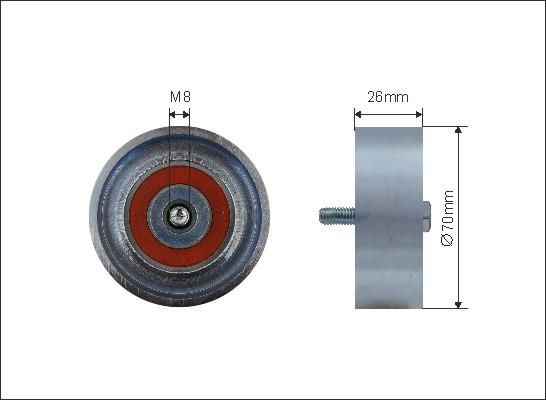 Caffaro 500108 - Parazīt / Vadrullītis, Ķīļrievu siksna www.autospares.lv