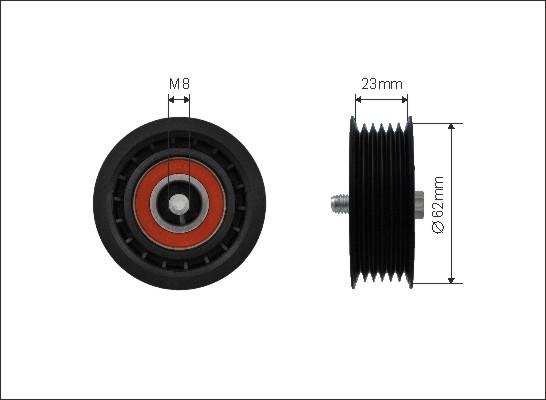 Caffaro 500399 - Parazīt / Vadrullītis, Ķīļrievu siksna www.autospares.lv