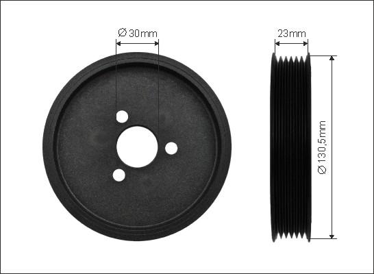 Caffaro 500346 - Piedziņas skriemelis, Servopiedziņas sūknis www.autospares.lv