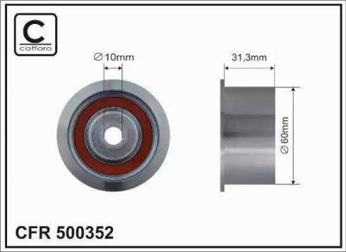 Caffaro 500352 - Parazīt / Vadrullītis, Zobsiksna www.autospares.lv