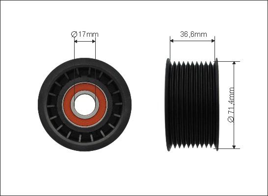 Caffaro 500201 - Parazīt / Vadrullītis, Ķīļrievu siksna www.autospares.lv