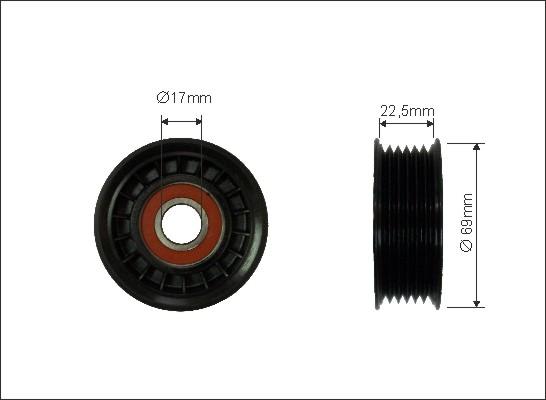 Caffaro 500219 - Parazīt / Vadrullītis, Ķīļrievu siksna www.autospares.lv