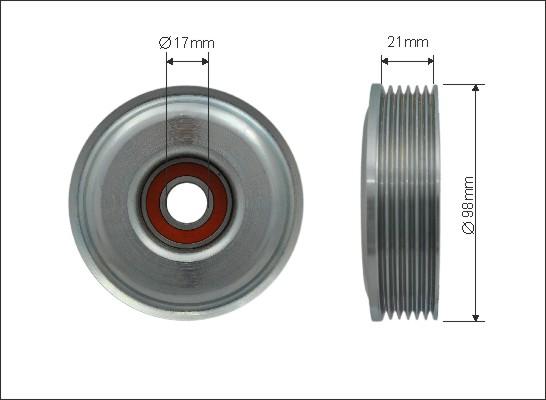 Caffaro 500211 - Parazīt / Vadrullītis, Ķīļrievu siksna www.autospares.lv