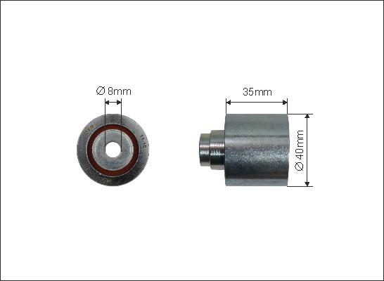 Caffaro 62-35 - Deflection / Guide Pulley, timing belt www.autospares.lv