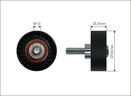 Caffaro 05-19 - Ролик, поликлиновый ремень www.autospares.lv