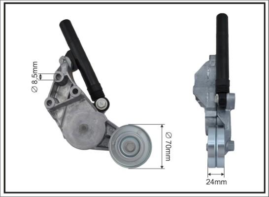 Caffaro 106698SP - Siksnas spriegotājs, Ķīļsiksna autospares.lv