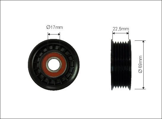 Caffaro 107-00 - Parazīt / Vadrullītis, Ķīļrievu siksna www.autospares.lv