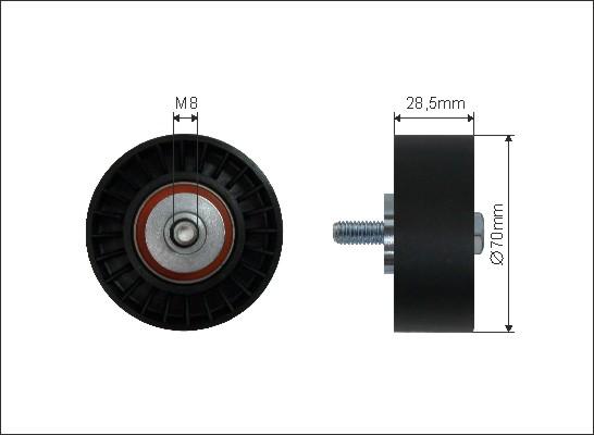 Caffaro 11-09 - Parazīt / Vadrullītis, Ķīļrievu siksna www.autospares.lv