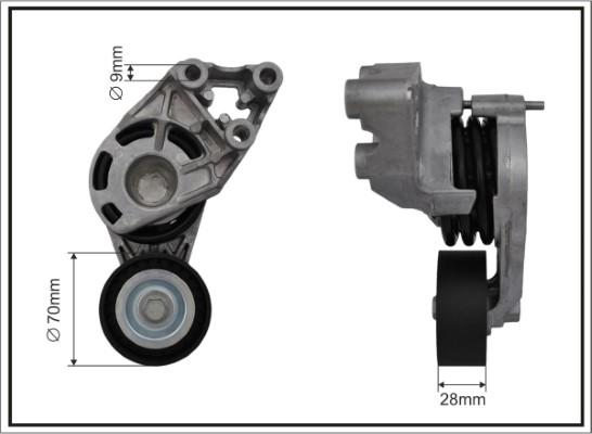 Caffaro 118087SP - Натяжитель, поликлиновый ремень www.autospares.lv