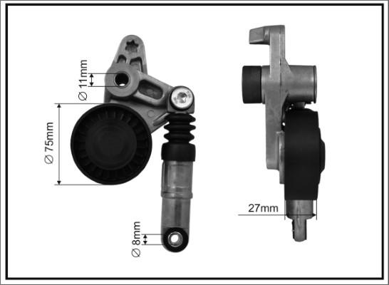 Caffaro 126540SP - Siksnas spriegotājs, Ķīļsiksna www.autospares.lv