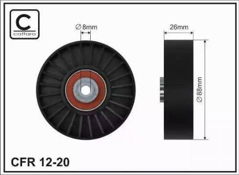 KRAFT AUTOMOTIVE 1225430 - Parazīt / Vadrullītis, Ķīļrievu siksna www.autospares.lv