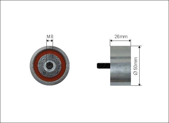 Caffaro 174-39 - Ролик, поликлиновый ремень www.autospares.lv