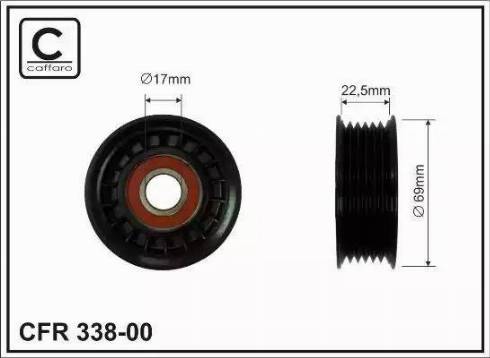 KRAFT AUTOMOTIVE 1223661 - Parazīt / Vadrullītis, Ķīļrievu siksna www.autospares.lv