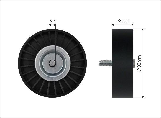 Caffaro 29-00 - Parazīt / Vadrullītis, Ķīļrievu siksna www.autospares.lv