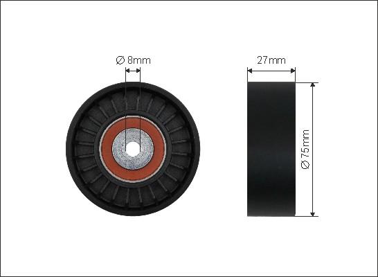 Caffaro 265-40 - Ролик, поликлиновый ремень www.autospares.lv