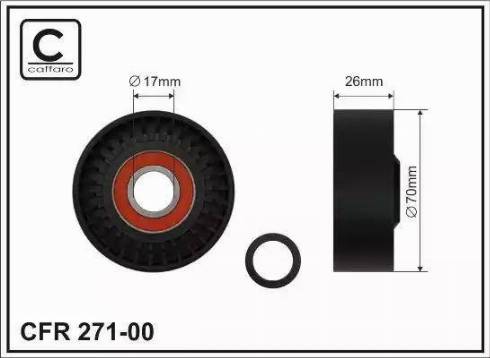 KRAFT AUTOMOTIVE 1220961 - Pulley, v-ribbed belt www.autospares.lv