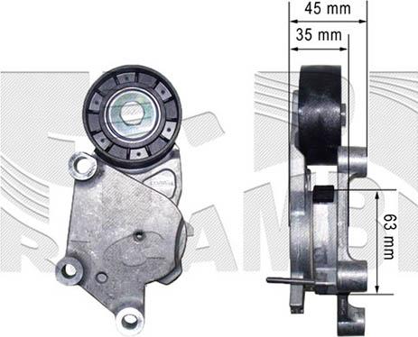 Caliber 47967 - Belt Tensioner, v-ribbed belt www.autospares.lv