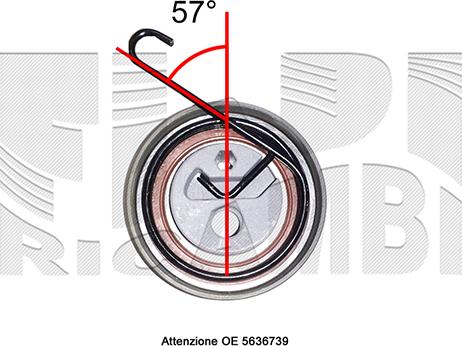 Caliber 57664 - Spriegotājrullītis, Gāzu sadales mehānisma piedziņas siksna autospares.lv