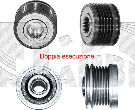 Caliber 57862 - Шкив генератора, муфта www.autospares.lv