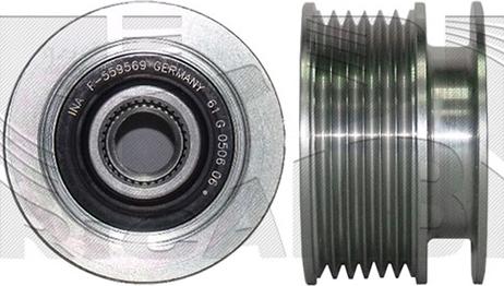 Caliber 88498 - Pulley, alternator, freewheel clutch www.autospares.lv