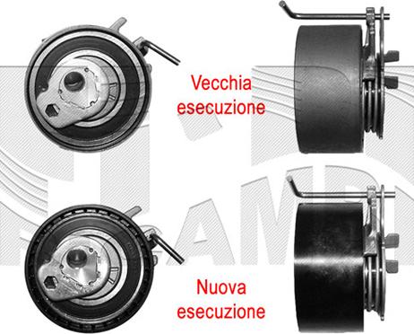 Caliber 37668 - Spriegotājrullītis, Gāzu sadales mehānisma piedziņas siksna autospares.lv