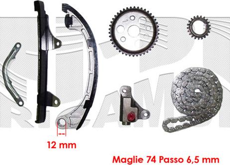 Caliber KCC028 - Sadales vārpstas piedziņas ķēdes komplekts www.autospares.lv