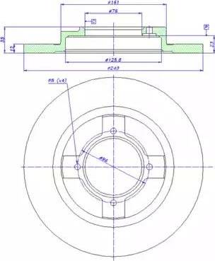 CAR 142.905 - Тормозной диск www.autospares.lv