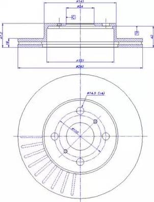 CAR 142.980 - Bremžu diski www.autospares.lv