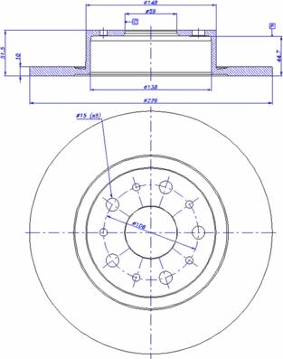 CAR DF653 - Bremžu diski www.autospares.lv