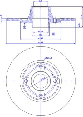 CAR 142.595 - Bremžu diski www.autospares.lv