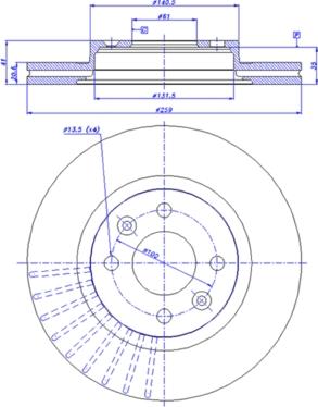 CAR 142.549 - Bremžu diski www.autospares.lv