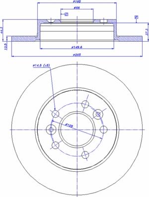 CAR 142.562 - Тормозной диск www.autospares.lv