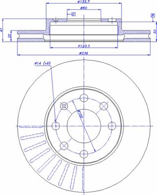 CAR 142.504 - Тормозной диск www.autospares.lv