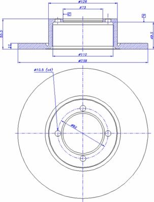 CAR 142.500 - Brake Disc www.autospares.lv