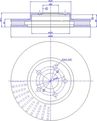 CAR 142.678 - Тормозной диск www.autospares.lv