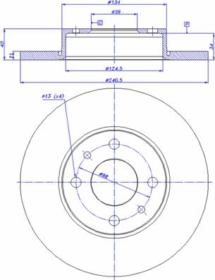 CAR 142.008 - Bremžu diski www.autospares.lv