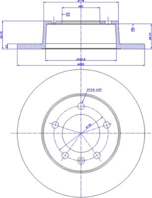 Magneti Marelli 353613449540 - Bremžu diski www.autospares.lv